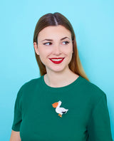 Pelican Open and Close Brooch -INTERACTIVE-