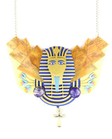 Pharaoh-statement-necklace-la-vidriola-plastic-jewellery-take-away-detail
