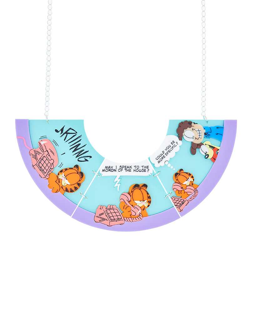 Phone Comic Strip Garfield Necklace
