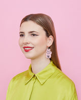 Pink Maneki Neko Earrings