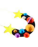 Playing with the Planets and Stars Statement Necklace