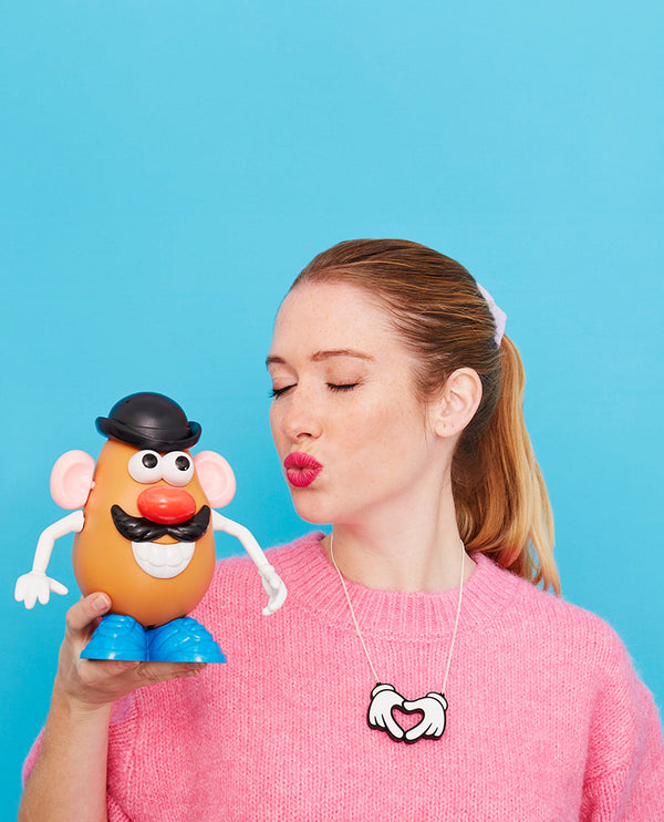 Potato Head Spud Love Hands Necklace