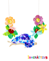 Premium Tropical Chameleon Necklace -interactive-