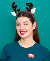 Pretty Poinsettia Cat Brooch