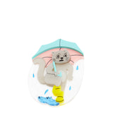 Rain rain go away! Brooch
