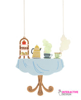 Retro Tea Set Table Necklace Insert Pack