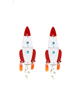 Rocket Launch, Blast Off! Earrings