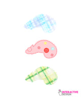 Seamstress Inserts for Chameleon Brooch