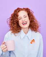 Show Me The Coffee! Garfield Brooch