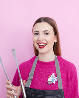 Slap a Fish on the Barbie Brooch