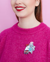 Slap a Fish on the Barbie Brooch