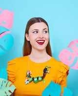 Slithering Snake Statement Necklace