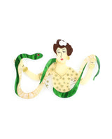 Snake-charmer-brooch-la-vidriola-plastic-jewellery-circus-where-the-magic-happens-detail