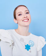 Snowflakes Falling Necklace