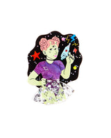 Space Sci-Fi Girl Brooch