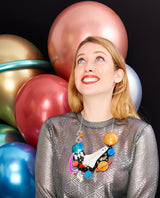 Space Solar System Voyagers Statement Necklace
