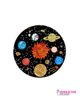Spinning Solar System Brooch -interactive-