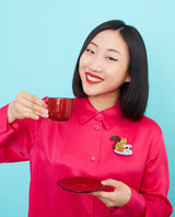 Squirrel’s Afternoon Tea Brooch