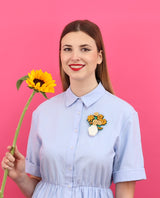 Sunflower-insert-for-flower-vase-brooch--interactive--Masterpiece-collection-la-vidriola-product