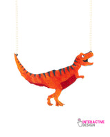 T-Rex Arqueological Bones Findings Necklace -interactive-