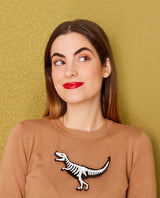 T-Rex Arqueological Bones Findings Necklace -interactive-