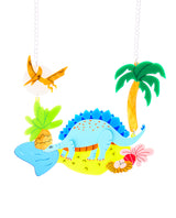 Taking a Dino sip of water Necklace