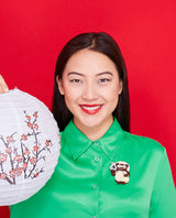 Tanuki Figure Brooch