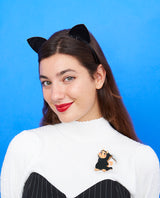 The Feline Reaper Brooch