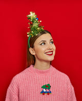 The perfect Christmas tree on my car Necklace