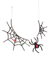 The-trap-of-the-Black-Widow-statement-necklace-halloween-2020-la-vidriola-detail