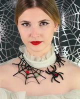 The-trap-of-the-Black-Widow-statement-necklace-halloween-2020-la-vidriola-product