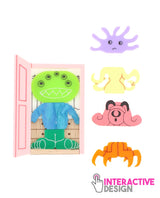 There’s-a-monster-in-my-closet!-brooch-interactive-halloween-2020-la-vidriola-detail