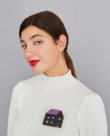 Toni’s Tiny Terror Doll House Upside Down Edition Brooch-Interactive-