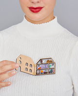 Toni’s Tiny Terror Doll House Upside Down Edition Brooch-Interactive-