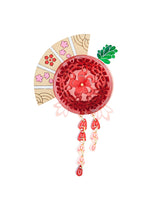 Traditional Kanzashi Ornament statement Brooch