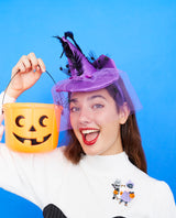 Trick or Treating Kitties Brooch
