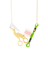 Vintage Style Sewing Scissors Necklace