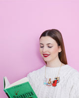 Welcome to our Pet Reading Club! Necklace