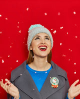 Who is in my snow globe? Hello Kitty Brooch