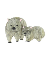 Wombat-family-brooch-la-vidriola-plastic-jewellery-take-away-last-minute-detail