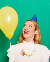 Yipee! Happy Dino Party Time! Necklace