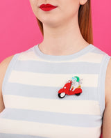 Zipping-around-Rome-Brooch-Bon-Voyage-collection-la-vidriola-zoom