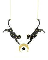 Black cats necklace