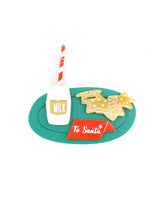 cookies-and-milk-for-Santa-green-brooch-christmas-la-vidriola-detail
