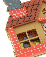 3 Piggies in the Brick House Brooch -Interactive-