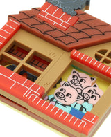 3 Piggies in the Brick House Brooch -Interactive-
