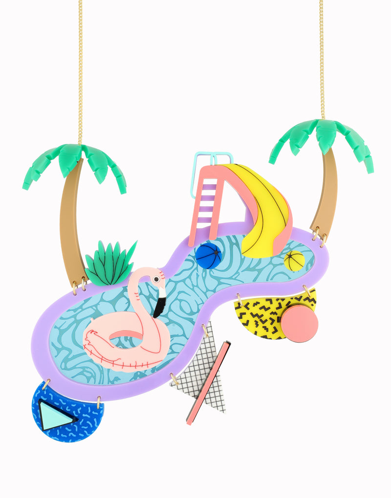 80’s Pool Party Statement Necklace