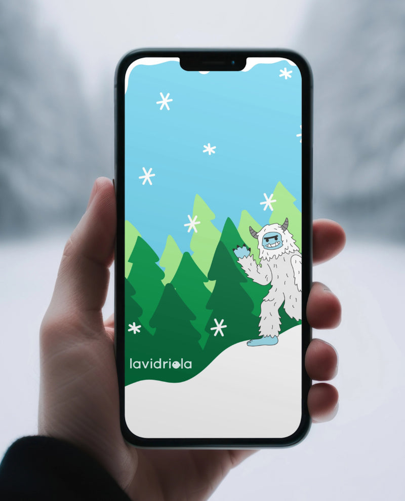 A Very Yeti Christmas Downloadable Wallpaper