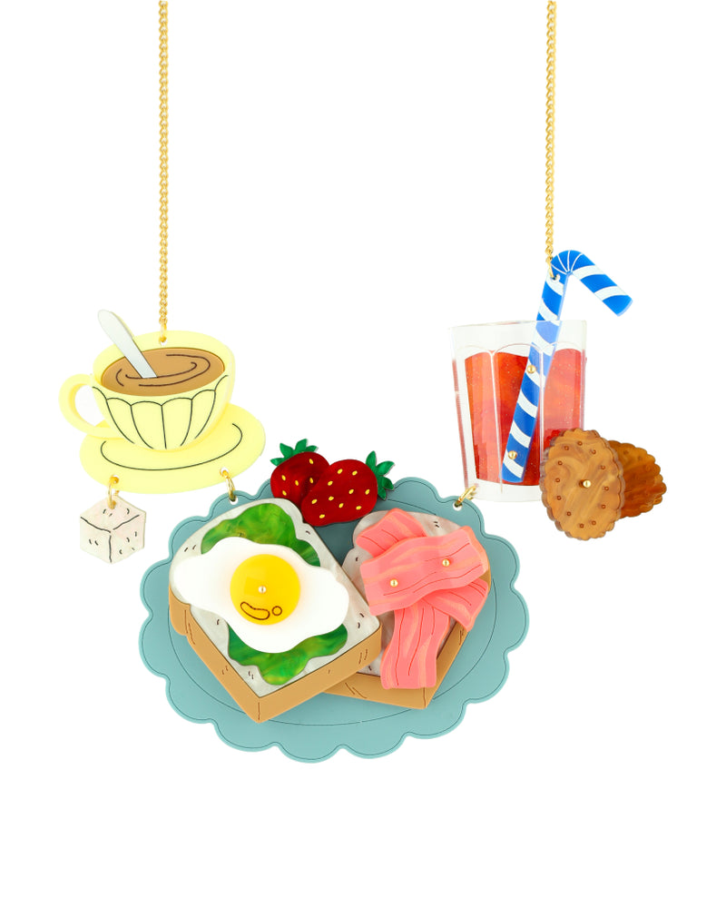A Big Weekend Breakfast Necklace
