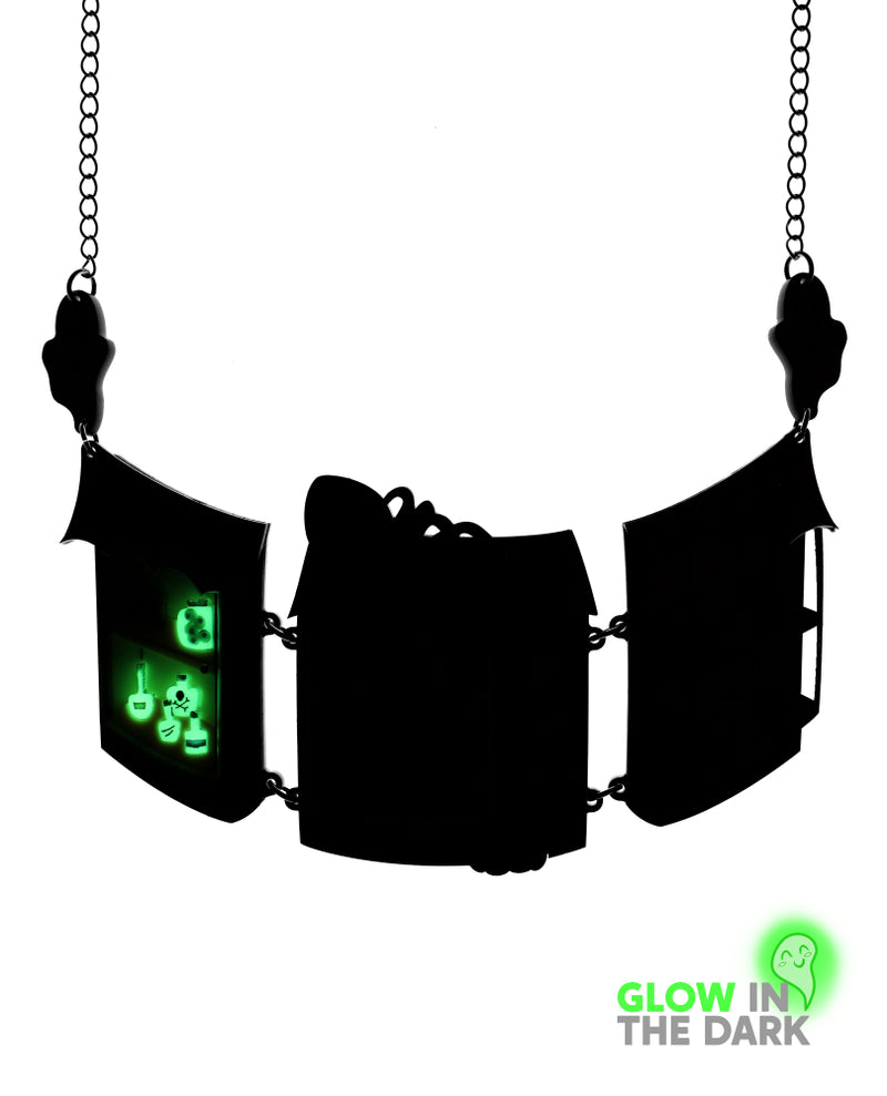 A Witchy Shopping Spree Necklace -Glow In The Dark-